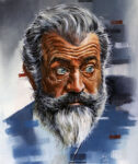 Mel Gibson Acrylic on Canvas 10*12